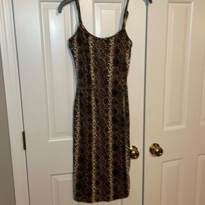 Snake skin MIDI Dress.